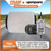 Fram Filter Service Kit Oil Air Fuel for Volkswagen Caddy Golf Mk VI Audi A3 8P
