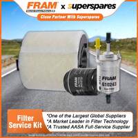 Fram Filter Service Kit Oil Air Fuel for Volkswagen Polo 6R 77 TSI GTI 4cyl