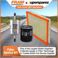 Fram Filter Service Kit Oil Air Fuel For Holden Commodore VT VX VY 3.8L 97-04