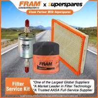 Fram Filter Service Kit Oil Air Fuel for Holden Commodore VZ V8 5.7L 6.0L 04-06
