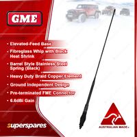 GME 970mm Elevated-Feed Antenna 6.6dBi Gain - Black Suit 4WD & Fleet Vehicles