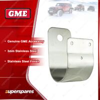 GME 76mm Wrap-Around Bullbar Bracket - 3mm Stainless Steel Finish