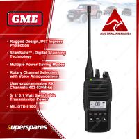 GME 5 Watt UHF CB Handheld Radio - IP67 With Vice Announcement 5 Year Warranty