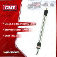 GME Elevated-Feed Antenna Base with 4.5m coaxial cable - Stainless Steel ABL002