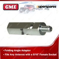 GME Folding Angle Adaptor - Fits Any Antenna Whip with a 5/16" Female Socket