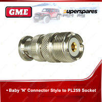 GME Replacement Baby N Connector Style to PL259 Socket - AD-SS404