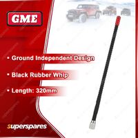 GME 320mm Rubber 27MHZ Antenna - Black Rubber Whip 4WD Offroad Boad AE-SS2001