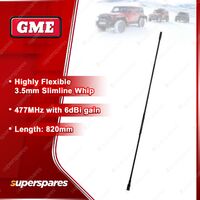 GME 820mm Flexible Slimline 6DBI UHF Whip Assembly - Suit AE4016B