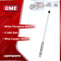 GME 495mm 2.1DBI Gain White Antenna Whip Suit AS-SS001 580mm UHF CB Antenna