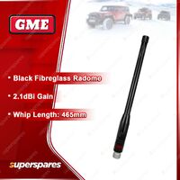 GME 465mm 2.1DBI Gain Black Antenna Whip Suit AS-SS004B 580mm Radome Antenna
