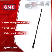 GME 1050mm 6.6DBI Gain Black Antenna Whip Suit AS-SS004B 1200mm Radome Antenna