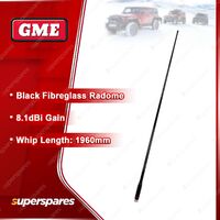 GME 1960mm 8.1DBI Gain Black Antenna Whip Suit AS004B 2100mm Radome Antenna