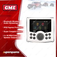 GME Bluetooth AM / FM Marine Stereo with 2.7" TFT LCD display - White GR350BTW