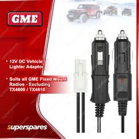 GME 12V Dc Cigarette Lighter Lead Suit UHF CB Radios Exclud TX-SS4600/TX-SS4610