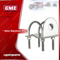 GME 3mm Stainless Steel Right-Angle Bullbar Antenna Mounting Bracket MB024SS