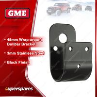 GME 45mm Black Stainless Steel Wrap-Around Bullbar Bracket MB-SS102B
