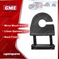 GME 2.5Mm Black Mirror Mount Stainless Steel Bracket With Cable Slot MB411B
