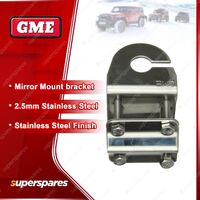 GME 2.5Mm Stainless Steel Mirror Mount With Cable Slot MB-SS411SS