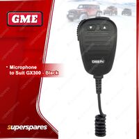 GME Black Microphone MC-SS502B - Suit Black Marine Radio GX-SS300B