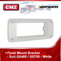 GME White Flush Mount Bracket MK-SS008W - Suit GX-SS400 / GX-SS700