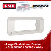 GME Large White Flush Mount Bracket MK-SS011W - Suit GX-SS400 / GX-SS700