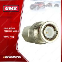 GME Brand BNC Connector Plug PL01 - To Suit GME Brand RG58 Coaxial Cable