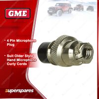 GME 4 Pin Microphone Connector Plug PL-SS201 Suit Hand Microphone Curly Cords