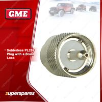 GME Brand Replacement Solderless PL259 Connector - Braid Lock PL2593
