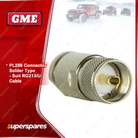 GME PL-SS403 Replacement UHF PL-SS259 Connector - Suit RG213/U Cable