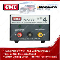 GME Regulated Power Supply (4 Amp Peak 240 Volt - 13.8 Volt Power Supply)