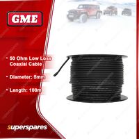 GME 50 Ohm Low Loss Coaxial Cable - 5Mm Diameter (100M Length) RG58AU
