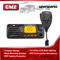 GME 5 Watt IP67 Rated UHF CB Radio and Microphone - Compact Design TX-SS4610