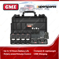 GME 2 Watt UHF CB Handheld Radio Kit - Quad Pack Offroad Adventure TX-SS677QP