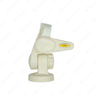GME Double Swivel Round Antenna Base ABL014 to Suit AW36xx Whips - White