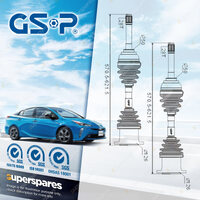 2 Pcs GSP CV Joint Drive Shaft for Nissan Datsun Navara D22 4Cyl V6 1997-2015