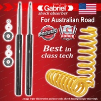 Front Gabriel Ultra Shocks + King Coil Springs for BMW E30 323 45mm OD struts