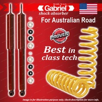 Rear Gabriel Guardian Shocks + Raised King Coil Springs for Daewoo Musso 4WD