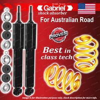 Front Gabriel Classic Shocks + Lowered King Springs for Fiat 124 Sedan Coupe