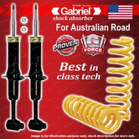 Front Gabriel Ultra Shocks + Raised King Springs for Ford Explorer 4WD UZ 6CYL