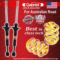 Rear Gabriel Ultra Shocks + Lowered King Coil Springs for Ford Festiva WB 94-96