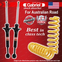 Rear Gabriel Ultra Shocks + STD King Coil Springs for Ford Festiva WB WD WF