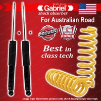 Rear Gabriel Ultra Shocks + STD King Coil Springs for Ford Focus LR 1.8 2.0L