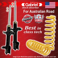 Rear Gabriel Ultra Strut Shocks + STD King Coil Springs for Ford Laser KN KQ