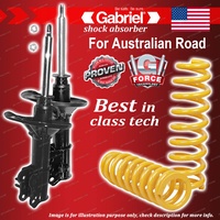 Front Gabriel Ultra Strut Shocks + STD King Coil Springs for Ford Telstar AX AY
