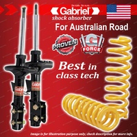 Front Gabriel Ultra Strut Shocks + STD King Springs for Holden Commodore VT 6CYL