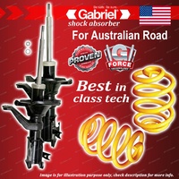 Front Gabriel Ultra Strut Shocks + Lowered King Coil Springs for Honda Civic ES1