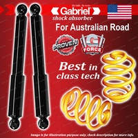 Rear Gabriel Ultra Shocks + Lowered King Coil Springs for Hyundai Excel HU X2