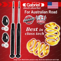 Rear Gabriel Ultra Shocks + Lowered King Coil Springs for Hyundai Lantra J1 KF