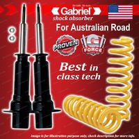 Front Gabriel Ultra Shocks + Raised King Springs for Jeep KJ Cherokee PETROL