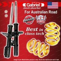 Front Gabriel Ultra Shocks + Lowered King Coil Springs for KIA Mentor AFA 1.5L